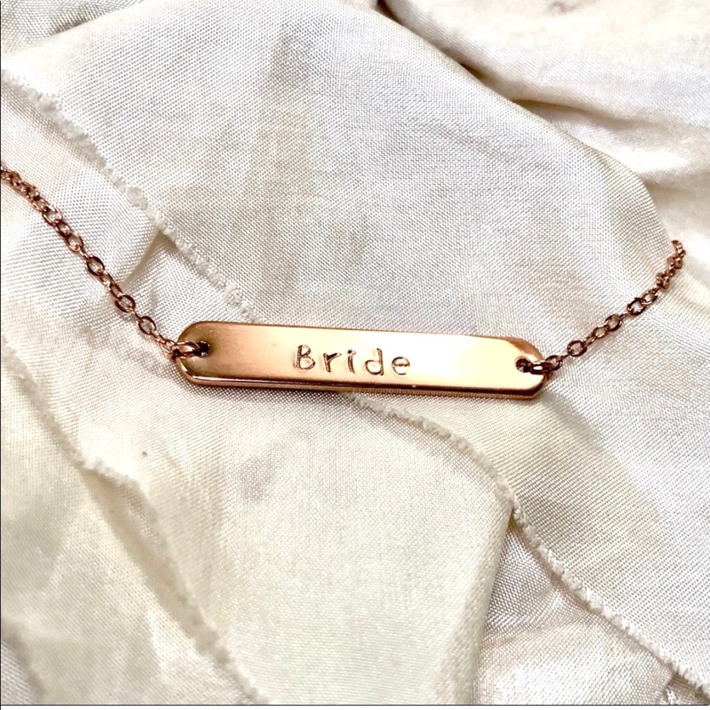 Gold bride bracelet